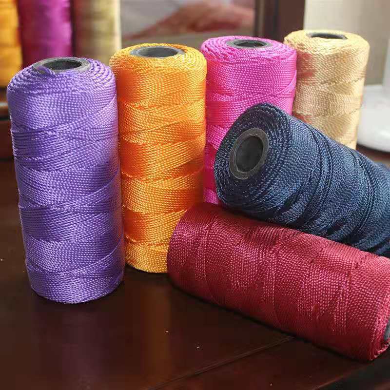 冰丝线3股合股diy编织钩帽子编织线钩坐垫钩包大轴钩鞋厂家批发