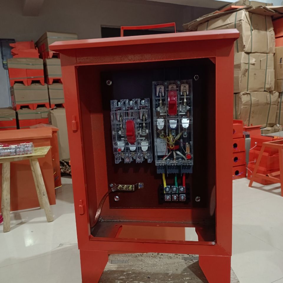 工地户外移动三级配电箱380v一机一闸一铁室外空开40a 63a 100a