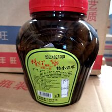 蜂旺牌脆瓜酱菜咸菜泡菜 云楼小青瓜 脆嫩美味可口1500克瓶装