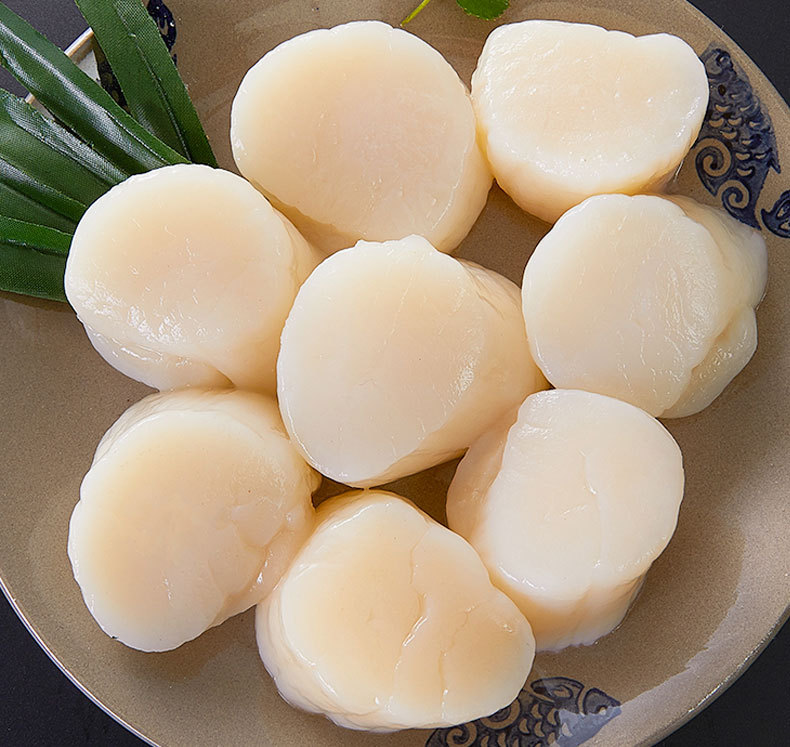 帆立贝柱1000g*1盒28个冷冻深海带子扇贝肉瑶柱日式料理刺身商用