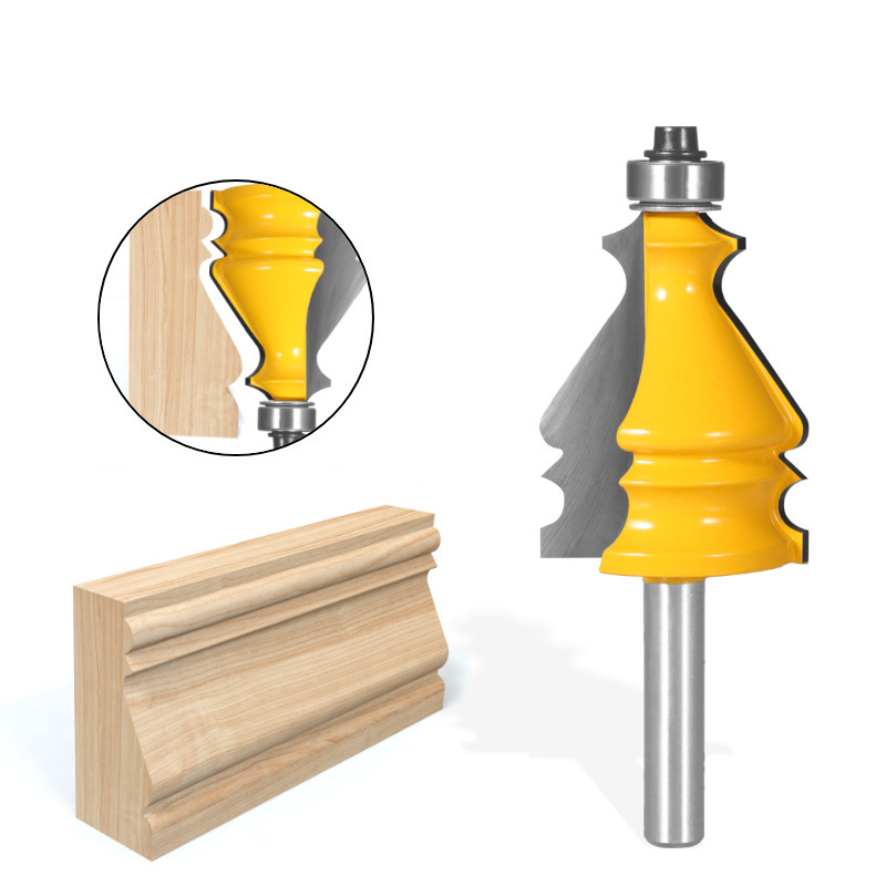 半圆波线刀木工铣刀具楼梯扶手刀花线条修边机刀头曲线刀橱柜