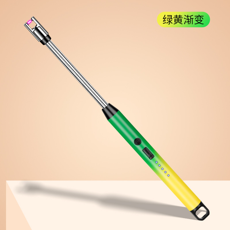 Gradient Color Arc Pulse Igniter Lengthened Point Aromatherapy Burning Torch Charging Point Gas Igniter