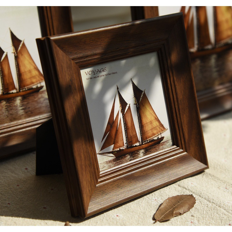 复古相框美式5寸6寸7寸8寸10寸16寸20寸a3a4挂墙摆台照片纪念批发