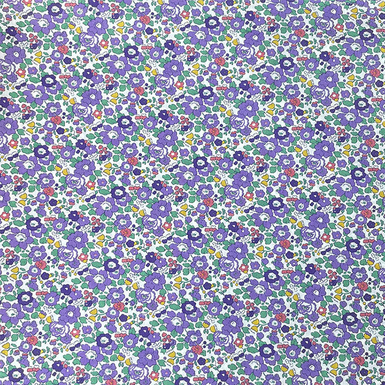 liberty利伯缇 紫色小碎花布全棉婴童服装女装连衣裙衬衫面料