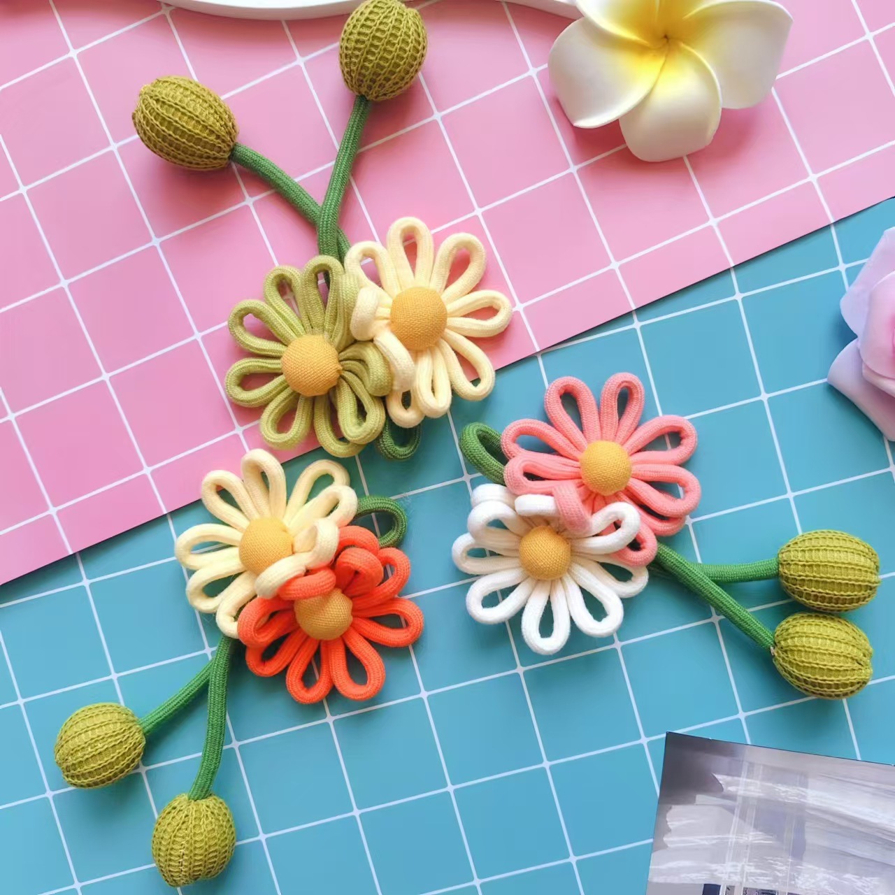 高档手工窗帘双瓣太阳花舒适 个性家居装饰清晰华丽明亮欢快协调