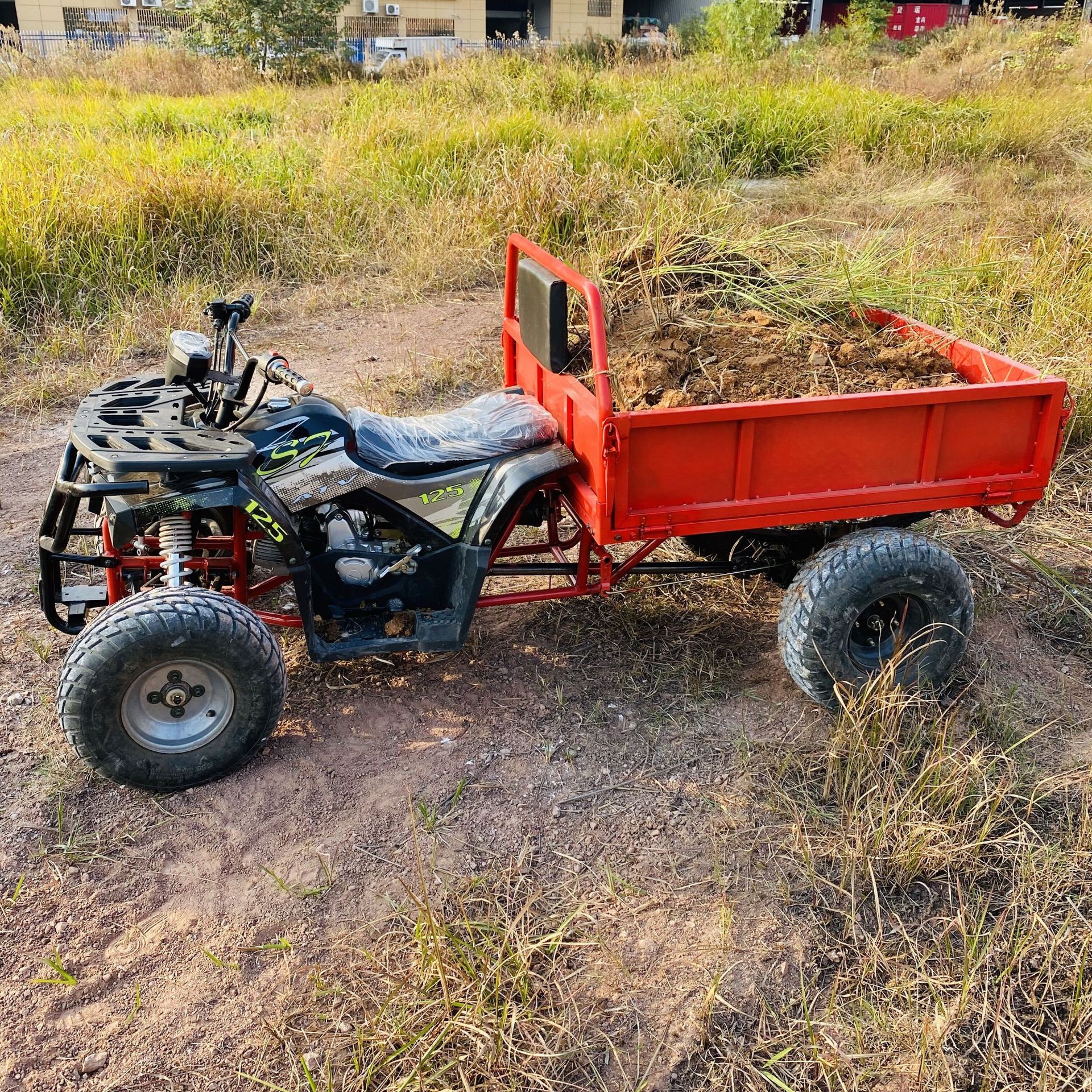 小战神越野沙滩车带斗四轮摩托车全地形卡丁车成人越野山地车农夫