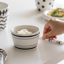 批发米饭碗陶瓷餐具一人一筷一碗一勺套装沙拉碗高颜值个人碗创意