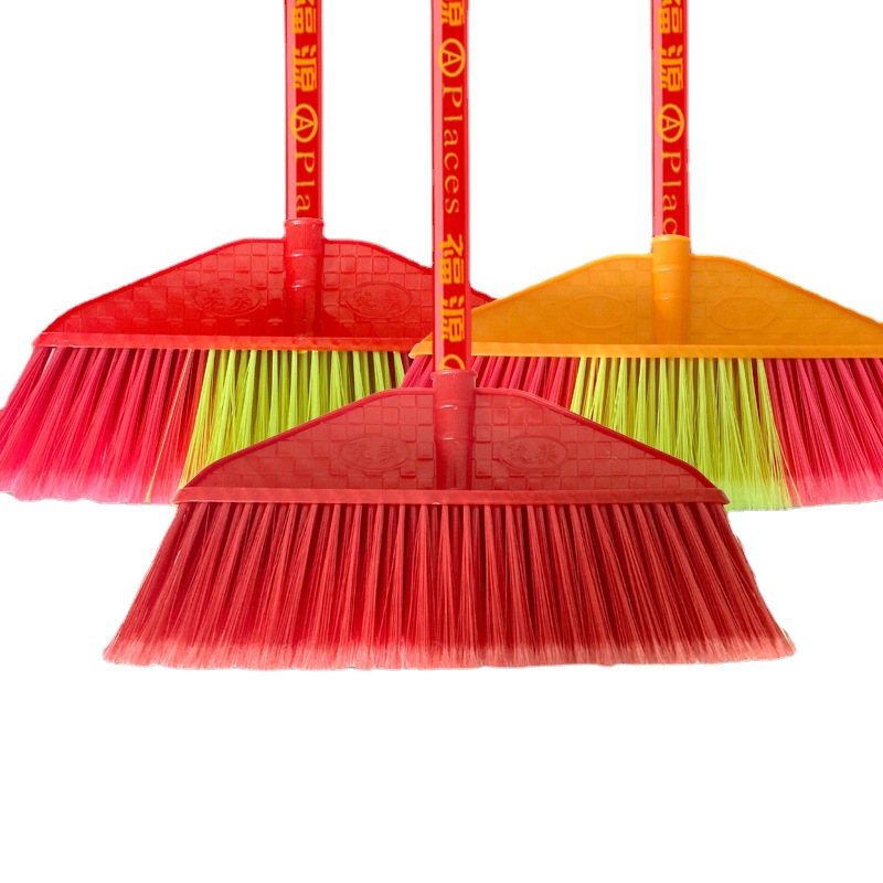 塑料扫把便宜批发家用扫地神器农村老式扫帚扫水社区团购硬毛扫把