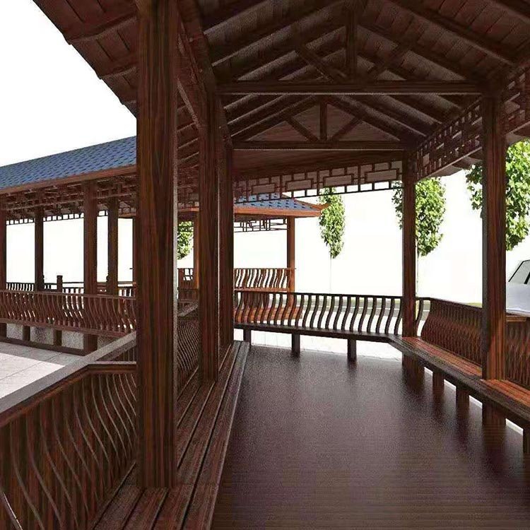 户外休闲公园小区实木靠背长椅塑钢座椅园林室外休息实木平椅厂家