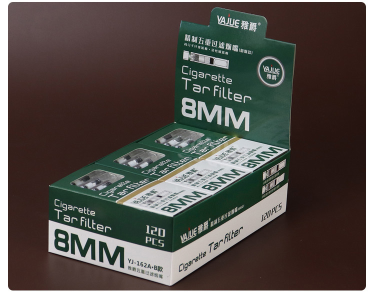 一次性烟嘴过滤器磁铁过滤棉五重粗烟香烟滤嘴男士吸烟专用yj162a