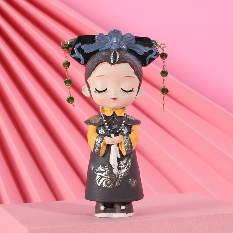 ins少女心宫廷古风清宫格格传盲盒手办摆件潮流手办创意女孩礼物