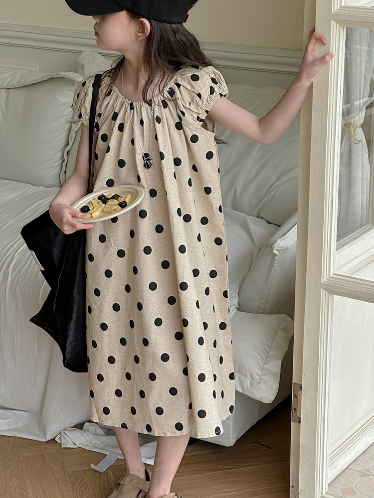 女童连衣裙夏装2024新款洋气儿童公主裙女孩夏季裙子大童夏款长裙