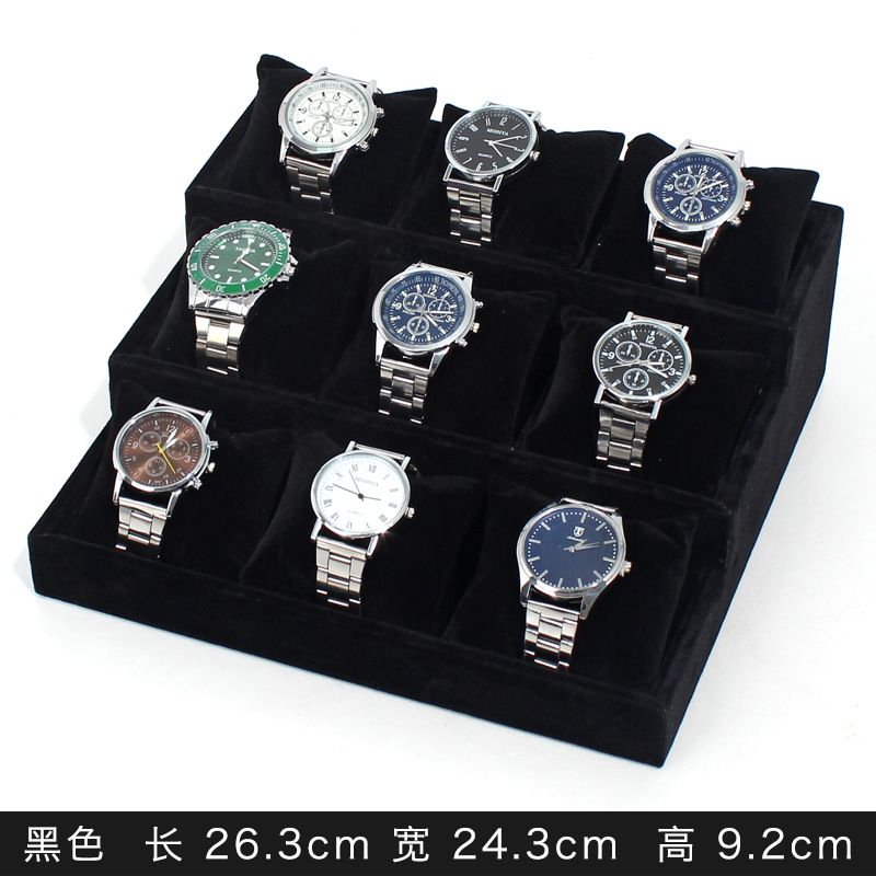 Watch Pillow Bracelet Jewelry Display Tray Accessories Flannel Bangle Storage Box Stall Display Props Display Plate