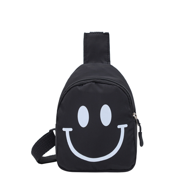 Children's Bag Smiley Messenger Bag 2022 New Nylon Trendy Boy Chest Bag Kindergarten Baby Girl Backpack