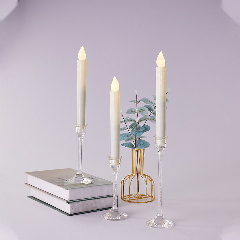 European Crystal Candle Holder Dining Table Candle Cup Decoration Candle Dinner Fashion Acrylic Candle Decoration