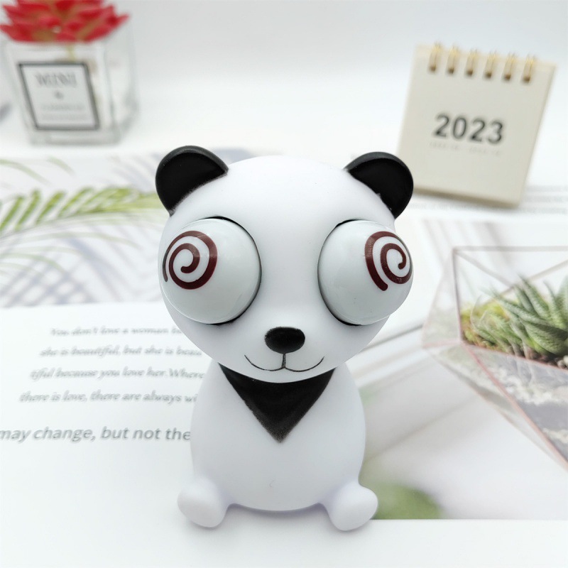 Eye-Breaking Panda Flash Model Squeezing Toy Decompression Artifact Eye-Breaking Luminous Panda New Exotic Panda Gift Batch