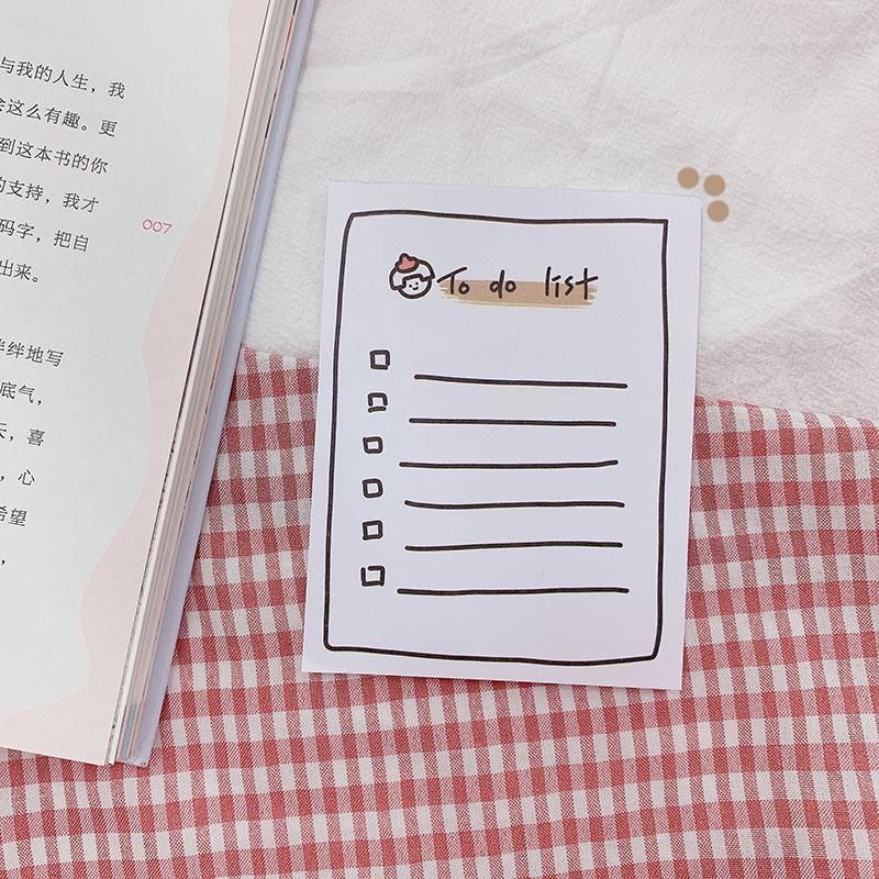 todolist打卡清单便签本手帐简约少女心ins风留言记事备忘录留言