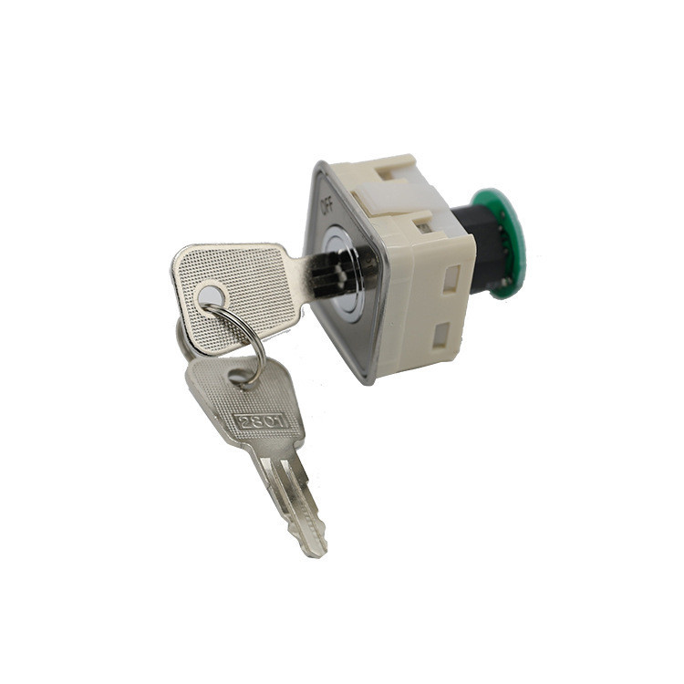 适用于奥的斯方形开关电源锁 基站锁电门锁开孔33mm 电梯电源锁