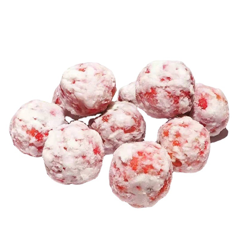 糖雪球雪花糖霜雪糖球雪里红山楂冻干山楂山楂雪球网红休闲小零食