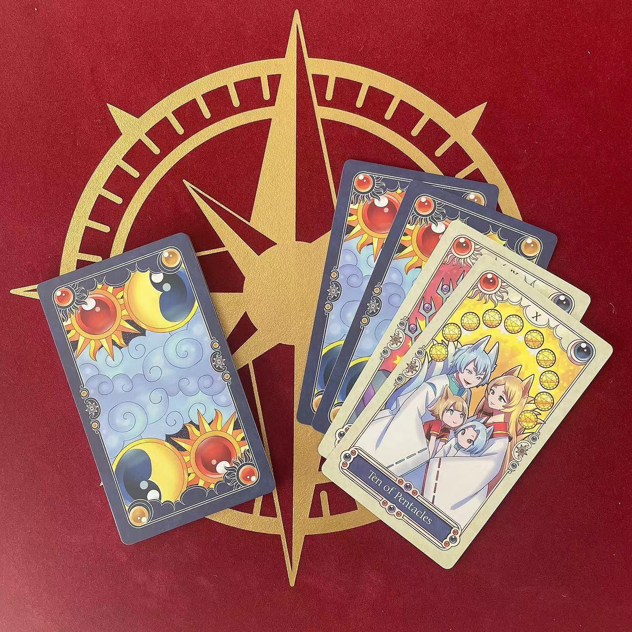 东莞市晨晟印刷高级双铜纸塔罗牌占卜卡来图定加制设计做厂家