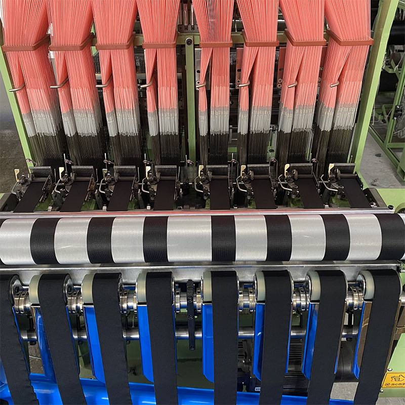 供应:祥兴电脑提花机192-1384针松紧带织带机无梭机织带机松紧带