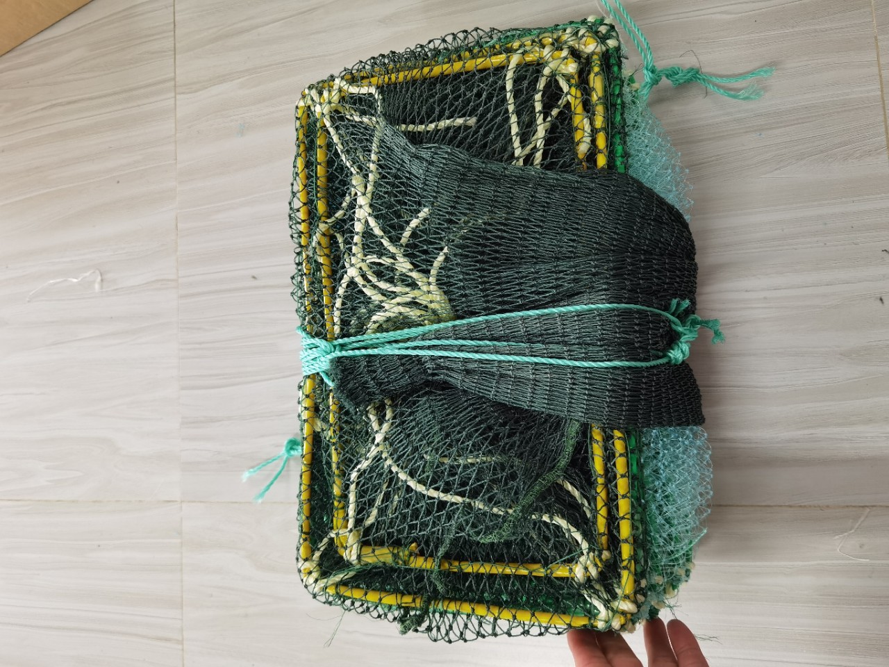 虾笼折叠捕虾网精品鱼笼只进不出加厚抓龙虾捕鱼笼有结螃蟹笼海用