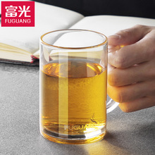 玻璃杯简约透明杯子水杯加厚泡茶杯手柄套装创意女批发印字