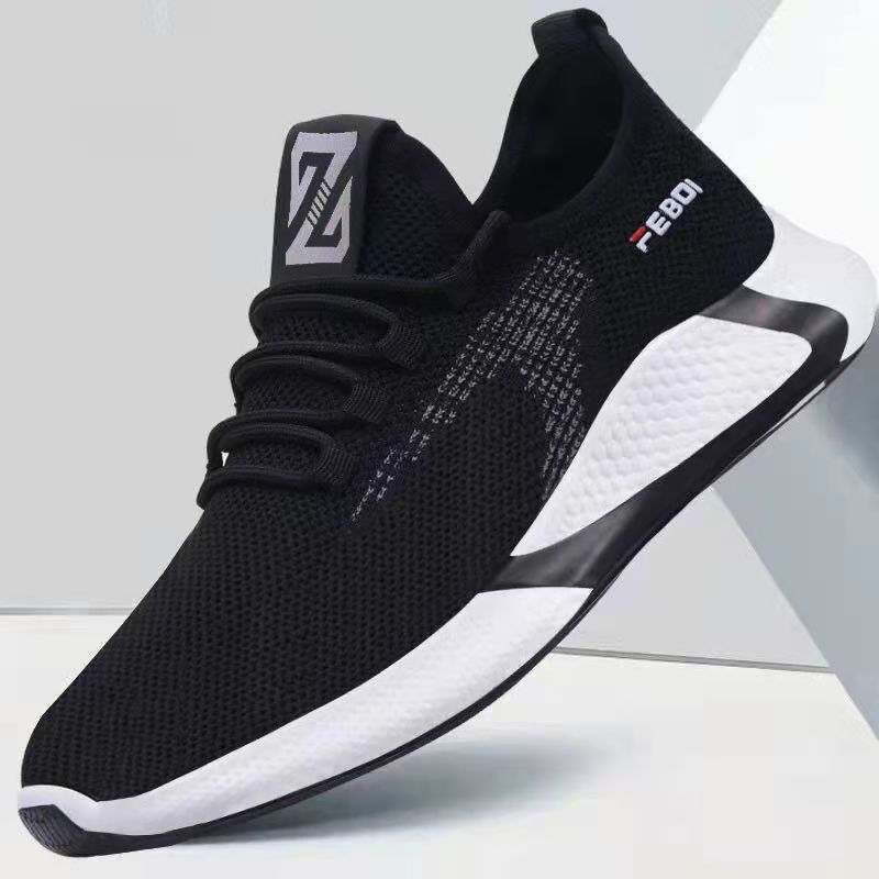 Trendy Shoes New Sports Shoes Men's Cloth Shoes Men's Shoes Spring and Summer Trends Mesh Casual Shoes Men's One Piece Dropshipping