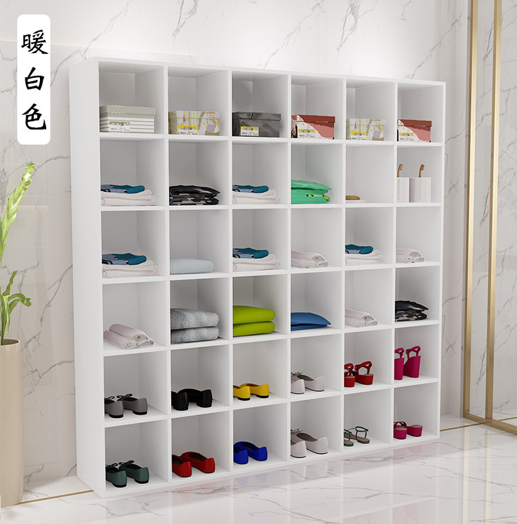简约现代展示柜货柜鞋架大容量鞋柜格子柜定制储物厂家直供可定做