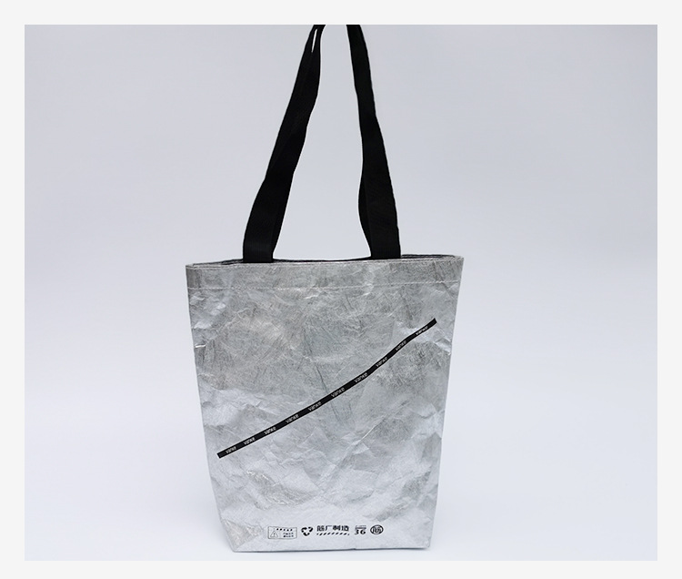 源头厂家直销杜邦纸手提袋环保广告袋银色礼品纸袋可订购印做logo