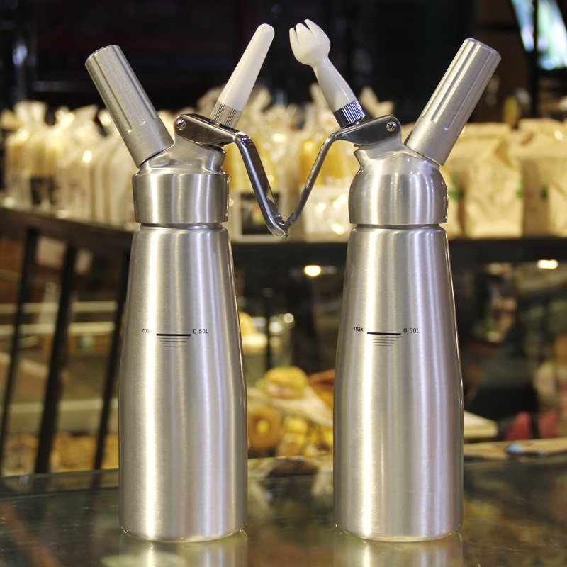 厂家代发不锈钢奶油枪发泡器虹吸瓶咖啡裱花器雪顶奶盖虹吸瓶