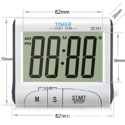 DC-101 Kitchen Timer Timer Thin Large Screen Electronic Timer Kitchen Reminder