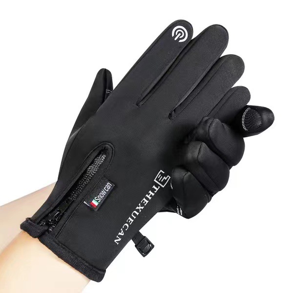 手套男士新款秋冬季保暖分指触屏防水骑行户外厂家运动健身手套