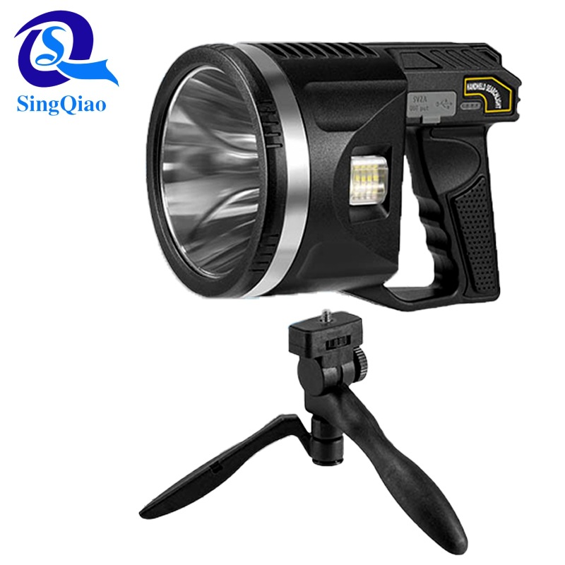 支架灯手电筒高亮远射工作灯充电便携户外续航探照灯大型手提灯