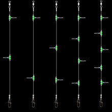 热销小号夜光珠线夹线组串钩钓组海钓岸钓远投渔具配件新品