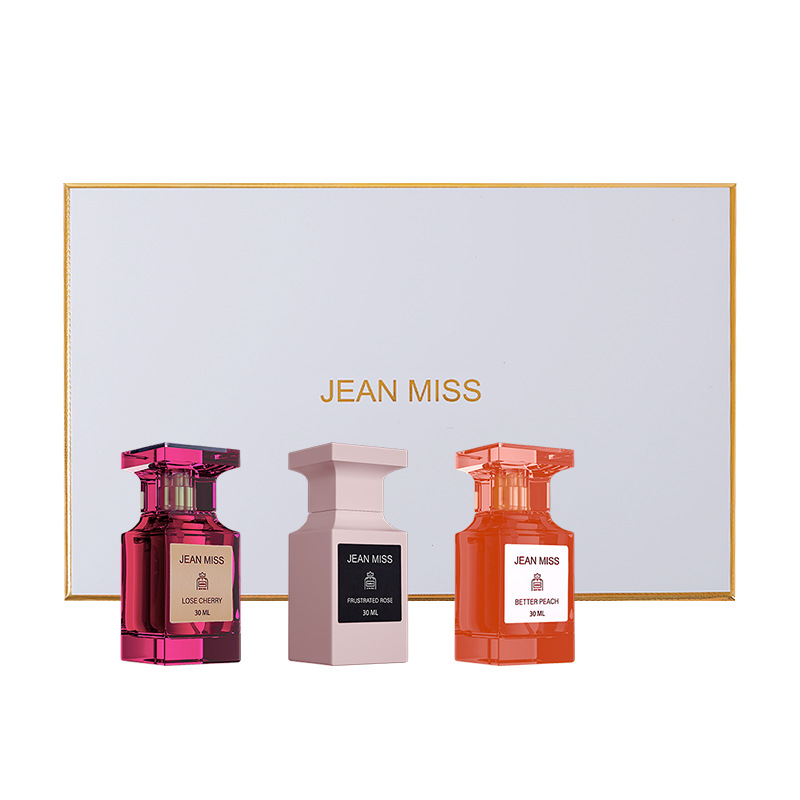 Jean Miss Perfume for Women Gift Set Natural Fresh Alight Fragrance High-Profile Figure Perfume for Women Three-Piece Suit