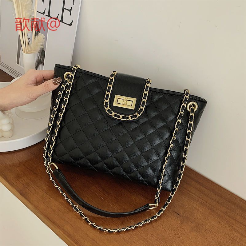 包包女包2022新款高级感链条斜挎大容量潮牌单肩包女大容量托特包