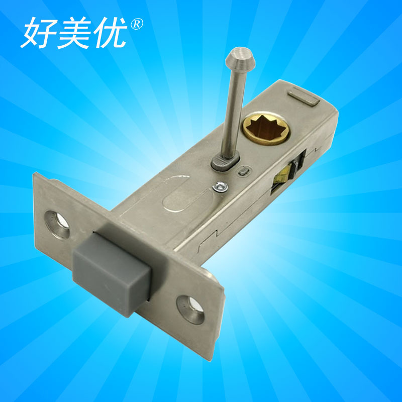 新款卫浴磁吸锁舌自动静音单舌锁体厕所浴室门锁利五金配件批发