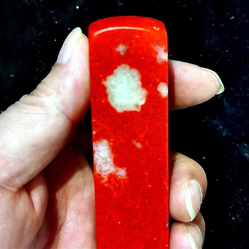 鸡血石人造昌化巴林仿鸡血印章玉玺书法篆刻姓名章料福建源头批发