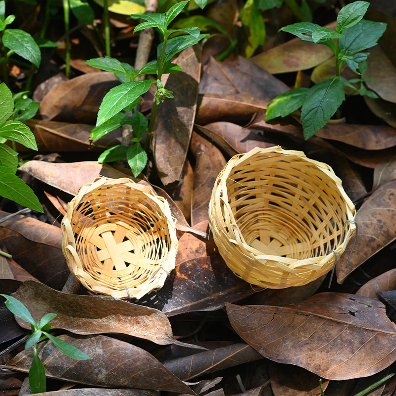 厂家批发竹编鸟窝宠物用品亚马逊园艺装饰品鸟笼