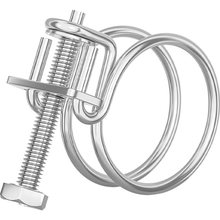 304/201不锈钢双钢丝喉箍管夹燃气管固定器水管钢结构橡胶管卡箍