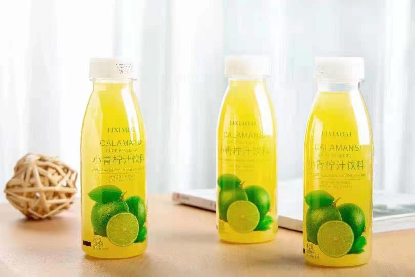 李小艾小青柠汁柠檬味果汁饮料 维生素c饮品 300ml/瓶*12瓶批发
