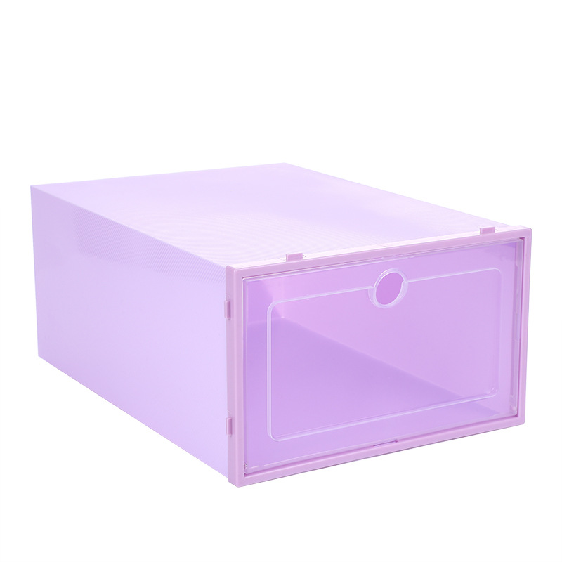 Thickened Transparent Shoe Box Plastic Large Flip Shoe Box Unisex Household Shoe Storage Fantastic Factory Direct Sales Shoe Box