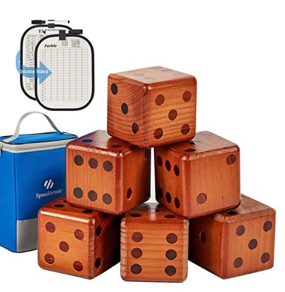 木制巨型大号骰子草坪游戏骰子木码大号搞怪骰子5x5骰子积木