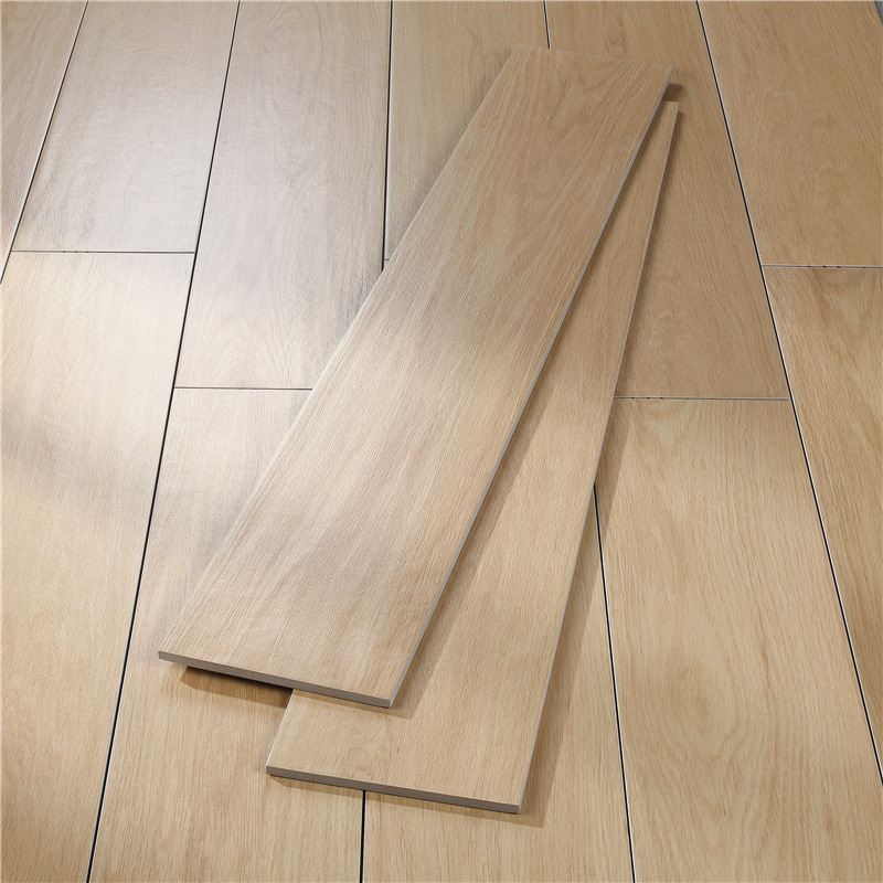瓷砖全瓷直边实木地板砖客厅卧室原木风木纹砖奶油风×.