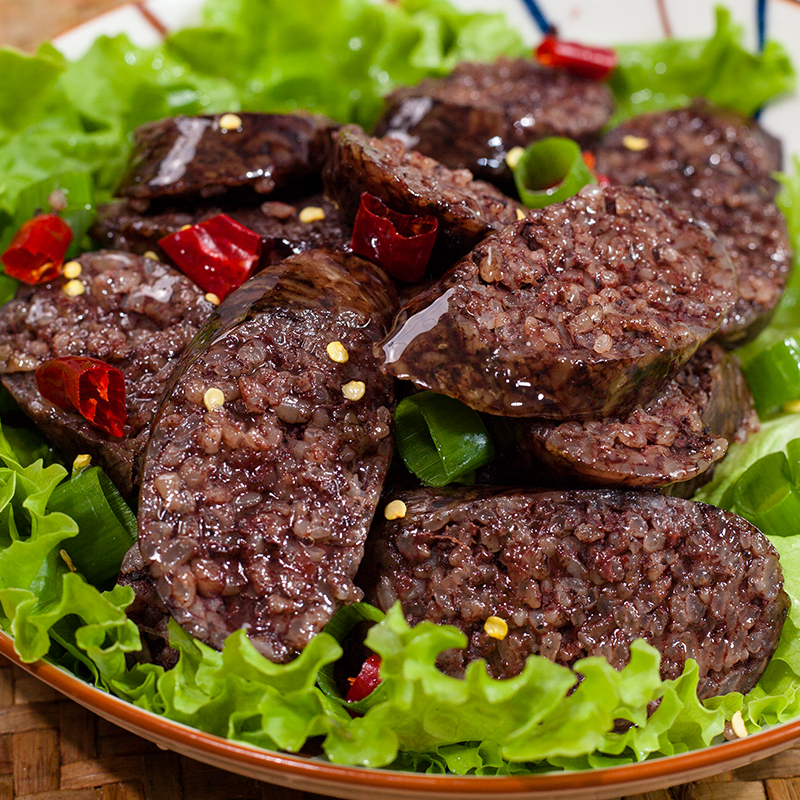 延边朝鲜族米肠 延吉米肠 糯米肠东北特产手工韩国米血肠500g袋装