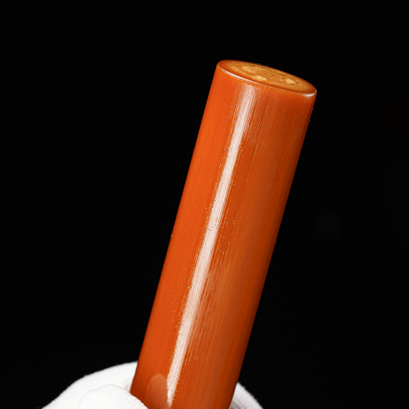 实心竹玉竹手把件文玩竹子把玩件竹雕制品挂件实心竹把件玉化竹子