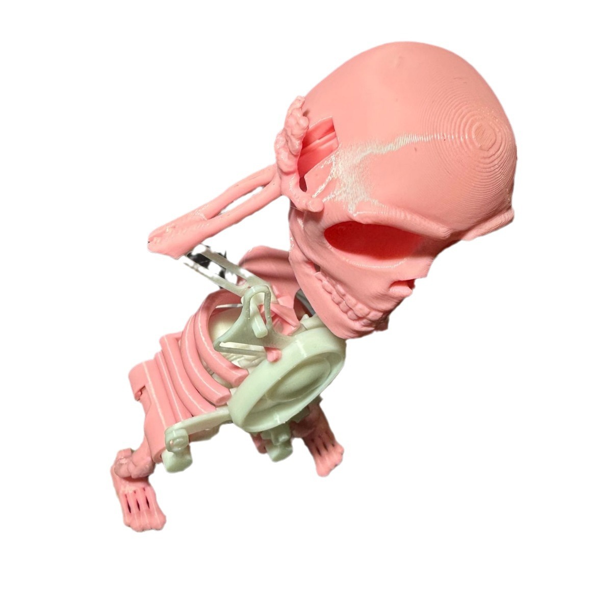 3D Dancing Skull Pink Internet Celebrity Children's Toys Popular Cool Ornaments