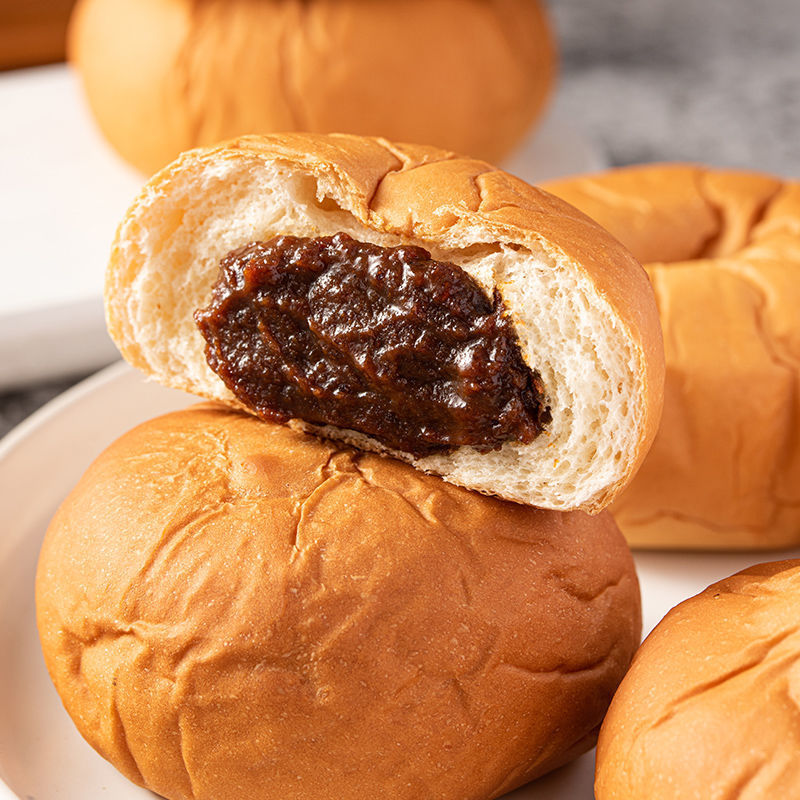 面包 整箱 4 斤红豆沙软面包欧包批发早餐代餐糕点传统老1好零食