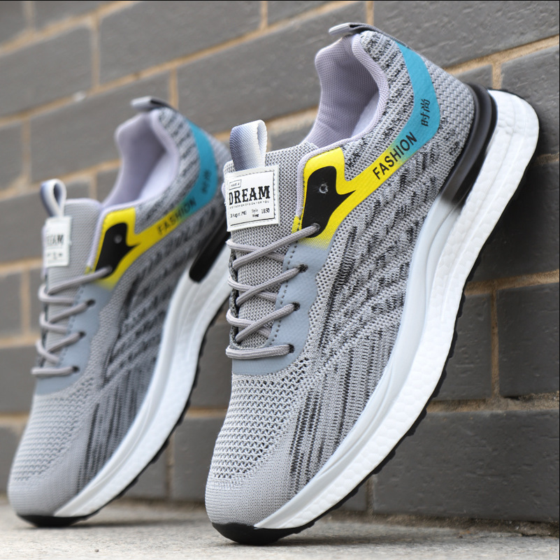 men‘s shoes spring summer new trendy shoes all-matching casual sports dad shoes male teenagers mesh breathable running shoes